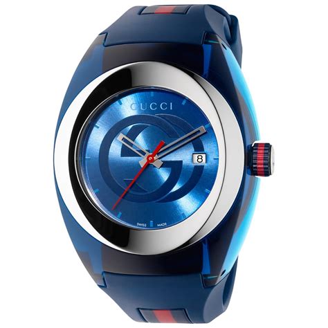 gucci sport mens watch blue|gucci watch on sale men's.